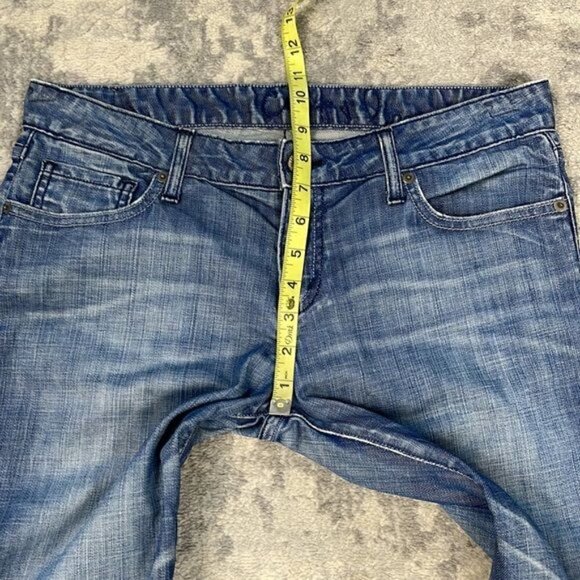 Chip & Pepper Pamela Straight Leg Jeans Blue Knee Rips Distressed Sz 30 - Picture 7 of 12